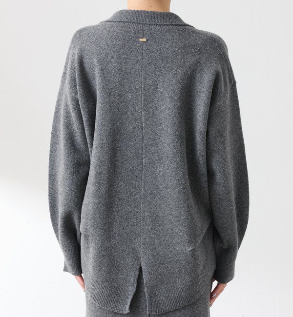  「【セットアイテム】衿つきスキッパーニットセットアップ」|ワンピース|