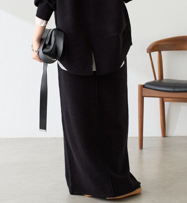  「【セットアイテム】衿つきスキッパーニットセットアップ」|ワンピース|