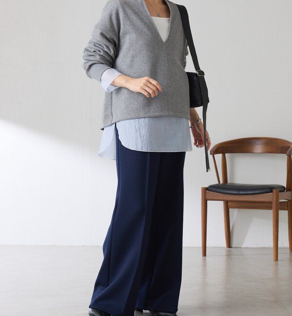  「深V裏起毛スウェット」|Tシャツ・カットソー|