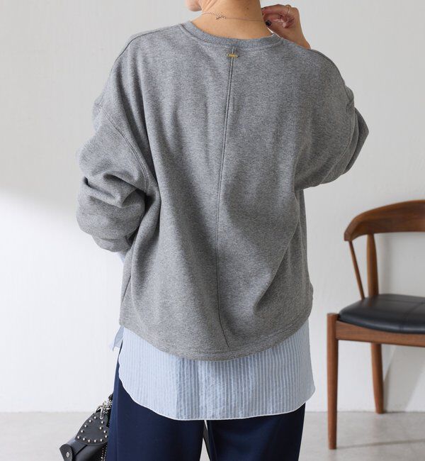  「深V裏起毛スウェット」|Tシャツ・カットソー|