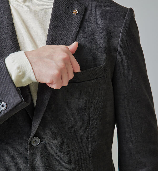 ABAHOUSE「【セットアップ対応/FLEX JACKET】ネオスウェード ツイル ジャケット」|テーラードジャケット|