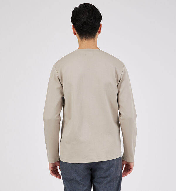 ABAHOUSE「Eco Vero ストレッチポンチ ロンT / クルーネック」|Tシャツ・カットソー|