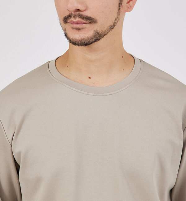 ABAHOUSE「Eco Vero ストレッチポンチ ロンT / クルーネック」|Tシャツ・カットソー|