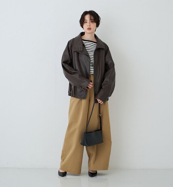 Rouge vif「【PUNTI. / プンティ】レザーワンショルダーバッグ PORTRAIT-ON」|ショルダー・メッセンジャー|