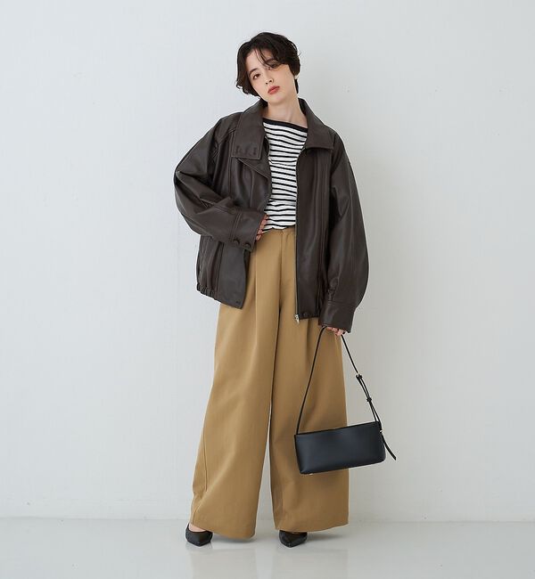 Rouge vif「【PUNTI. / プンティ】レザーワンショルダーバッグ PORTRAIT-ON」|ショルダー・メッセンジャー|