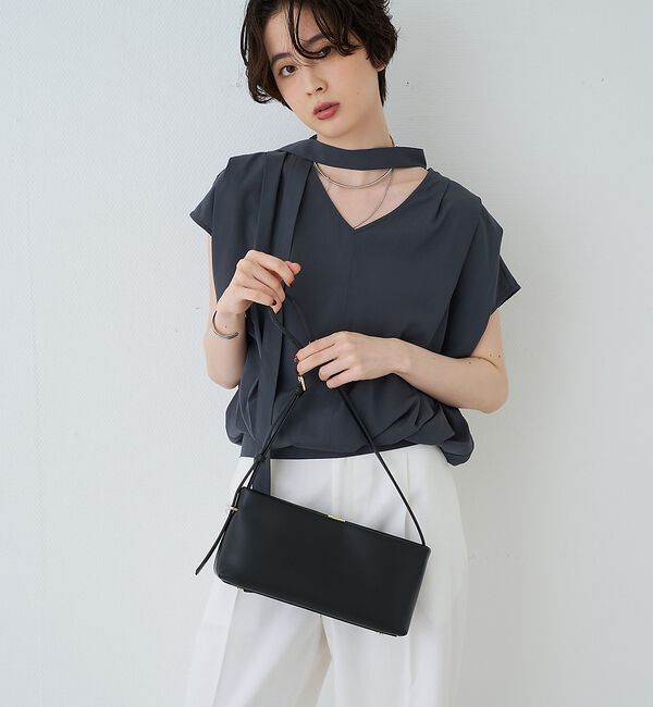 Rouge vif「【PUNTI. / プンティ】レザーワンショルダーバッグ PORTRAIT-ON」|ショルダー・メッセンジャー|