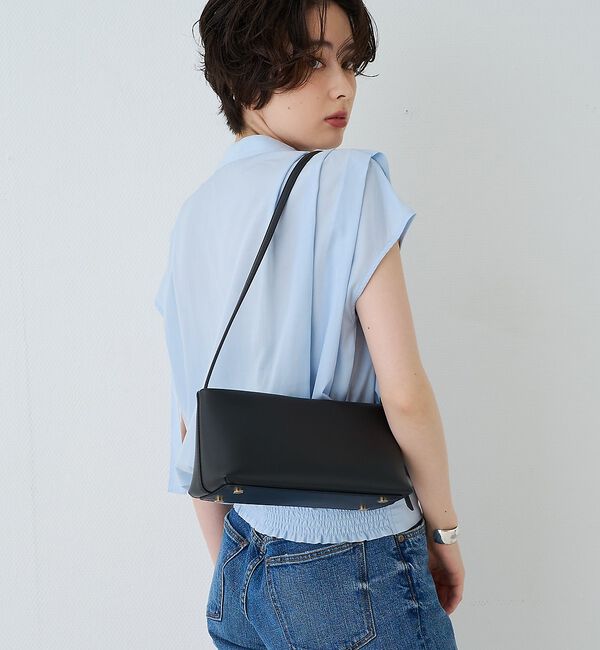 Rouge vif「【PUNTI. / プンティ】レザーワンショルダーバッグ PORTRAIT-ON」|ショルダー・メッセンジャー|