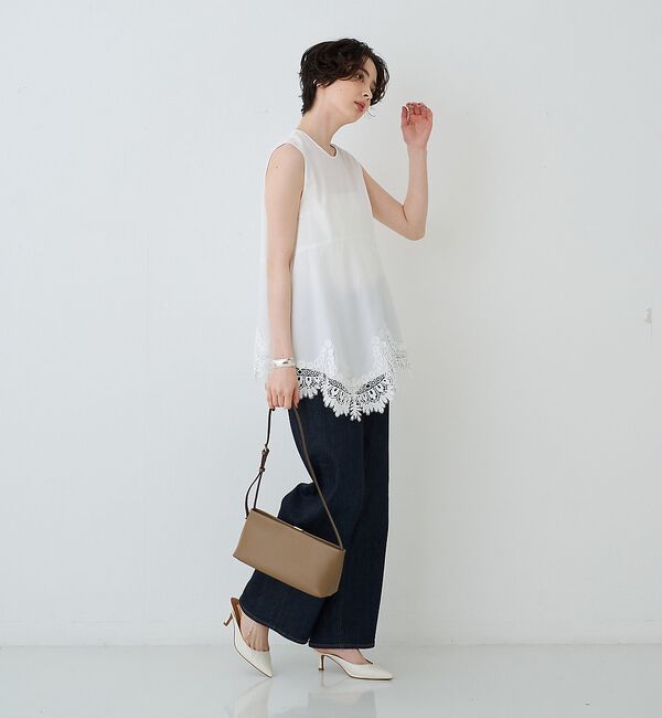 Rouge vif「【PUNTI. / プンティ】レザーワンショルダーバッグ PORTRAIT-ON」|ショルダー・メッセンジャー|