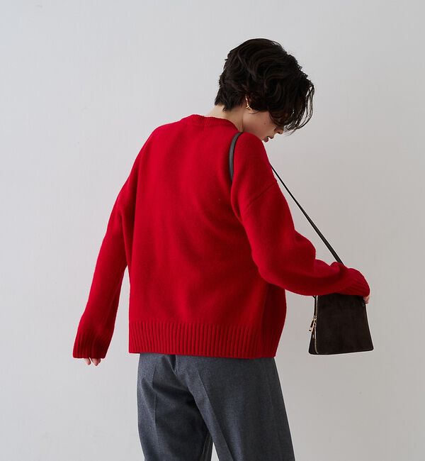Rouge vif「【AULENTTI / オウレンティ】スエードポシェットショルダーバッグ【予約】」|ショルダー・メッセンジャー|