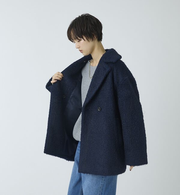 abahouse mavie「シャギーコート」|ピーコート|