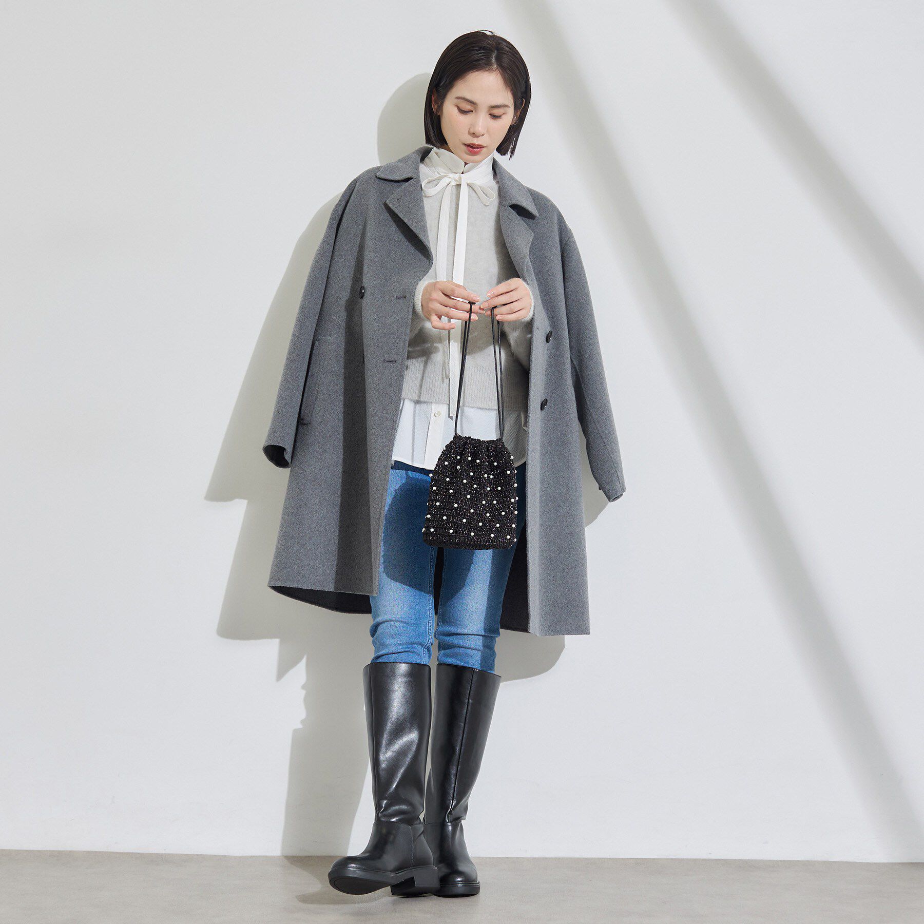 INDIVI「【シークレットインソール】褒められロングブーツ」|ショートブーツ|