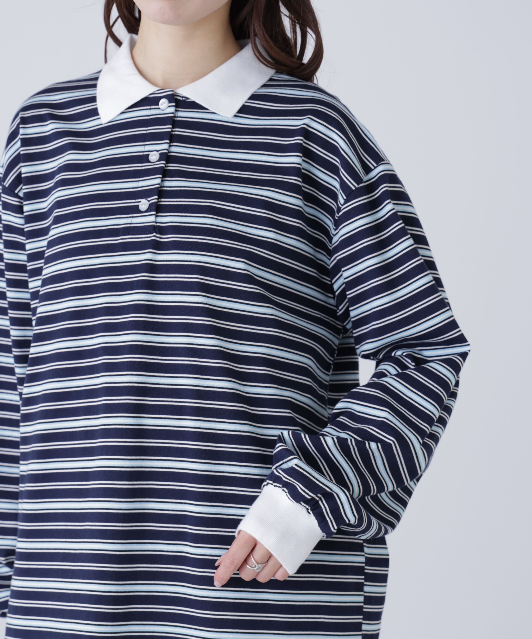  「マルチボーダーラガーポロシャツ」|Tシャツ・カットソー|