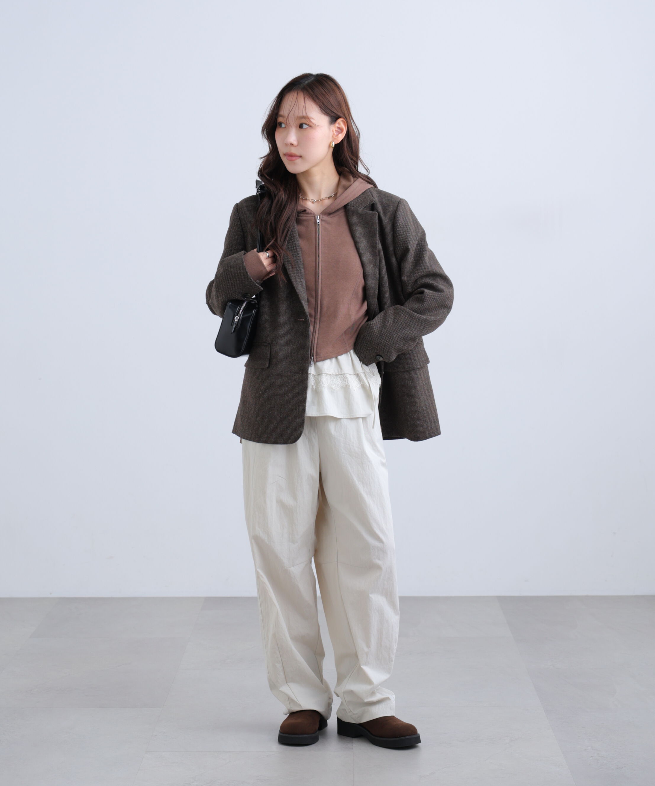  「ウール混オーバーサイズジャケット」|その他|