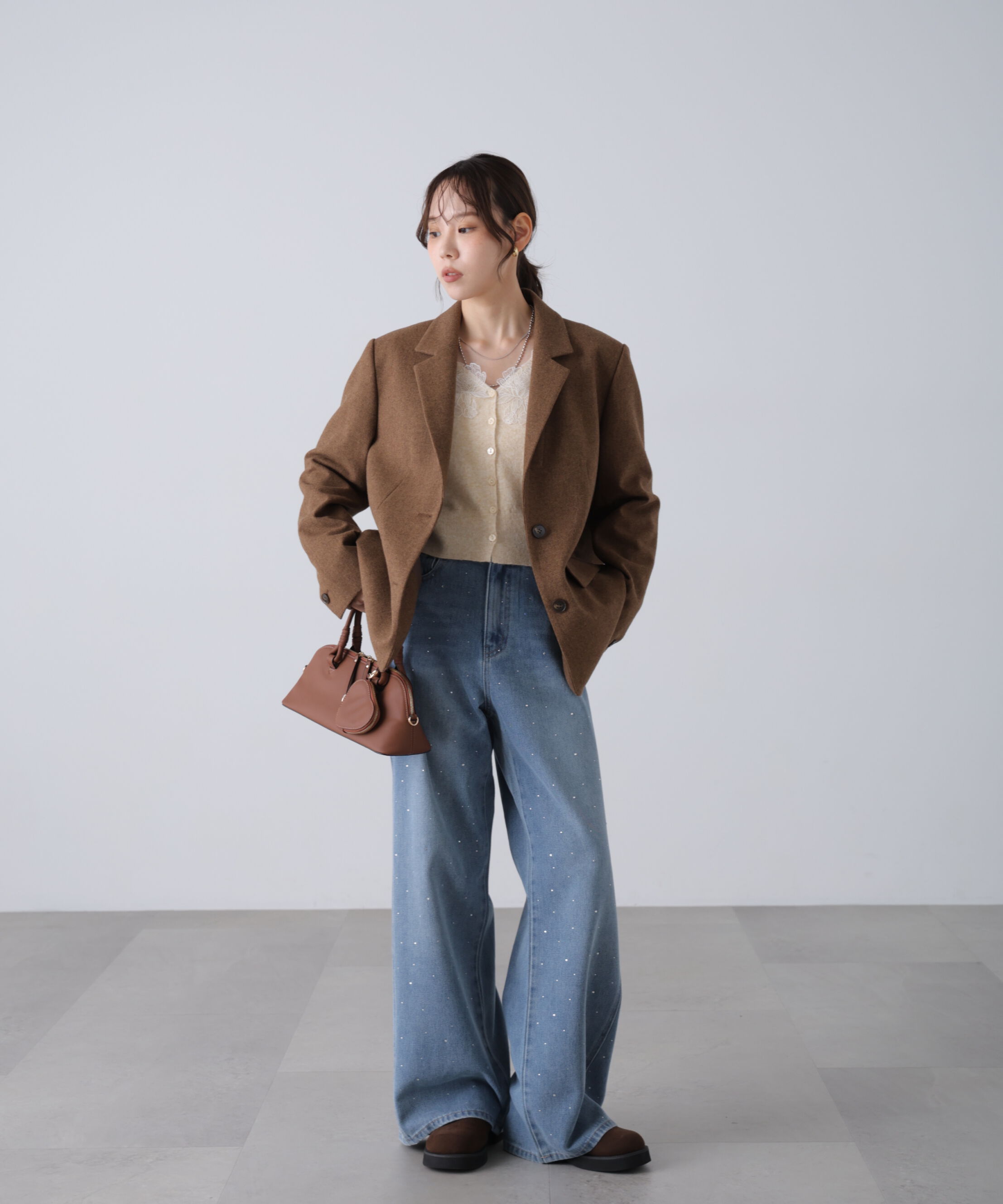  「ウール混オーバーサイズジャケット」|その他|