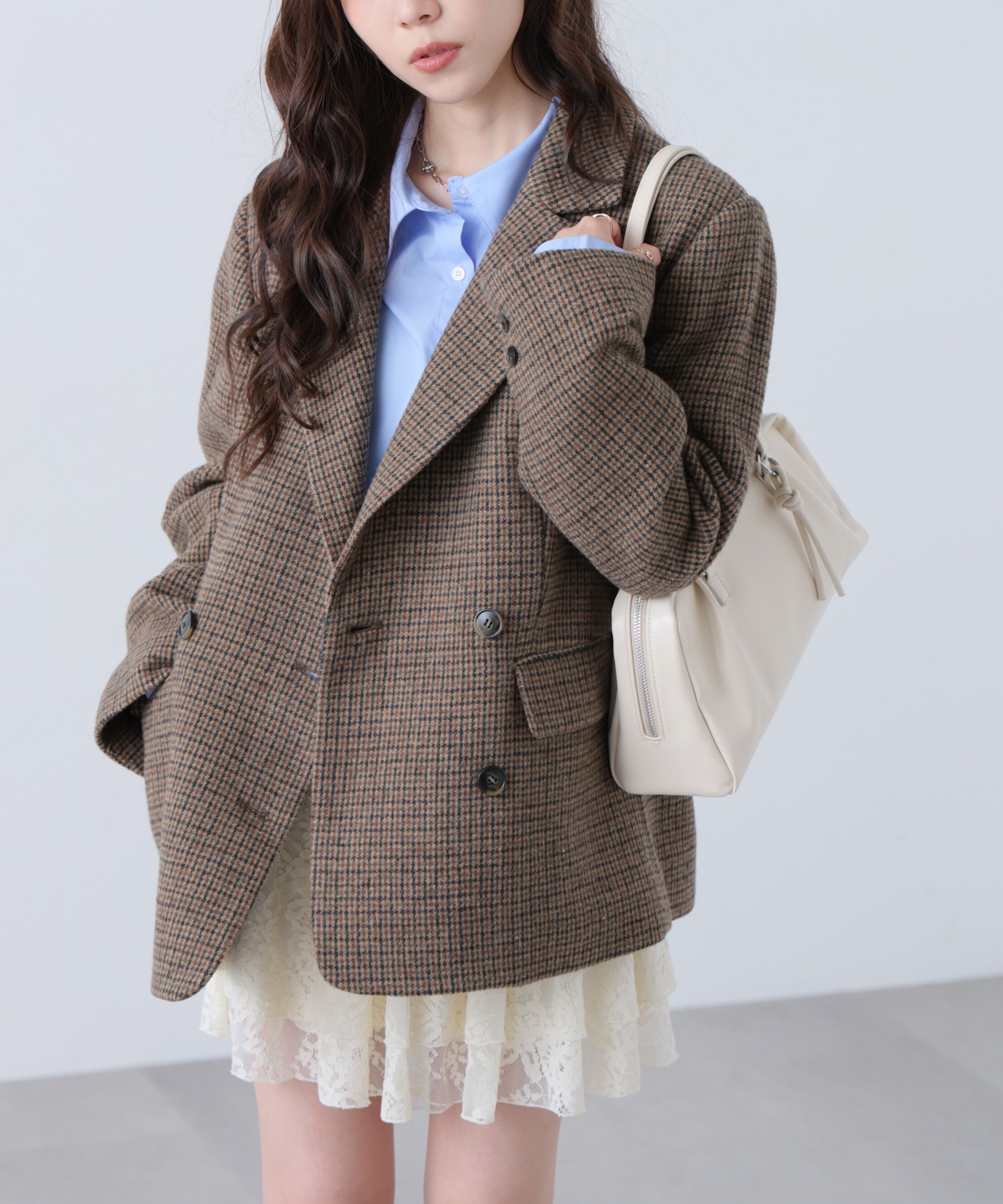  「ウール混ガンクラブダブルブレストジャケット」|その他|