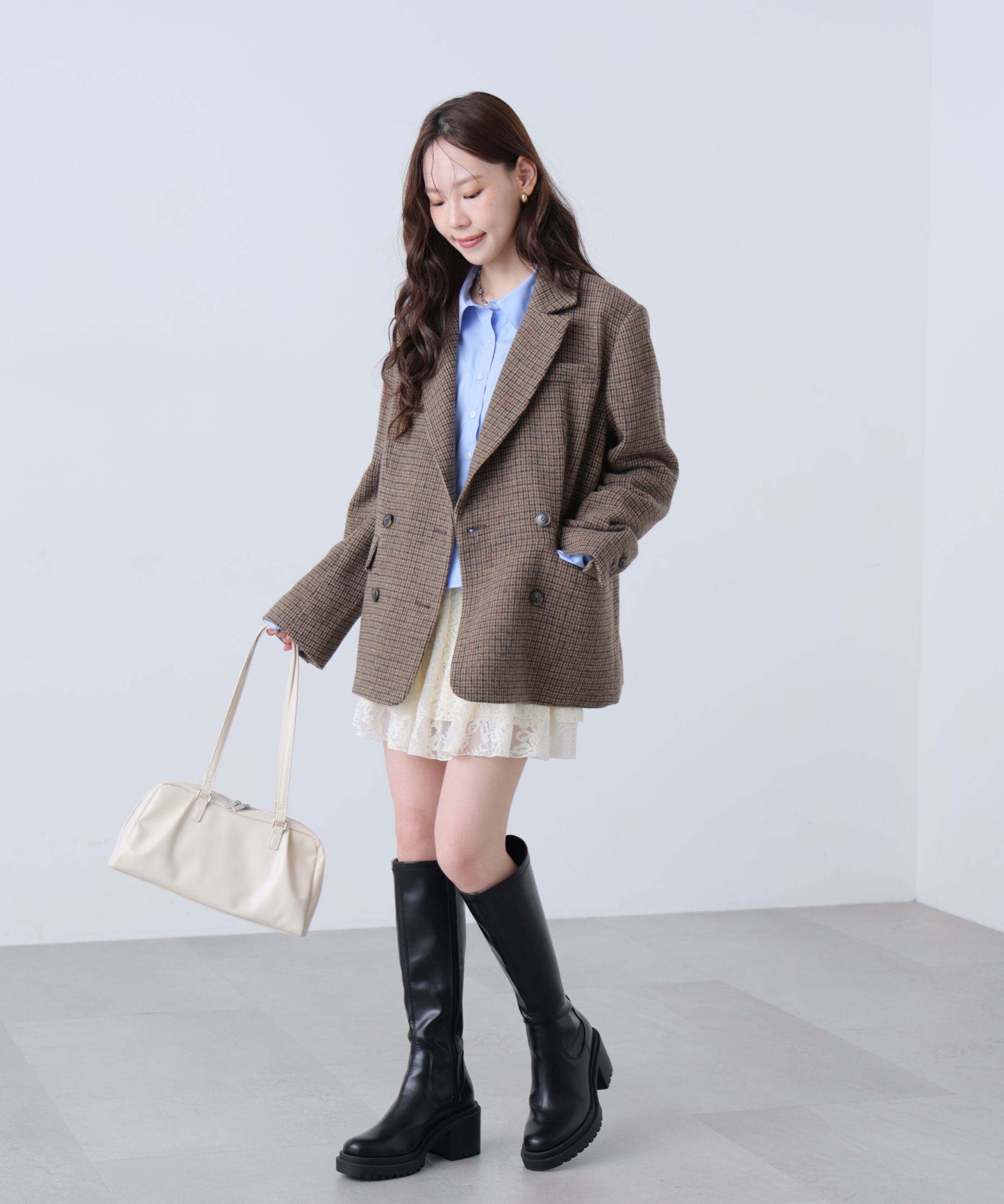  「ウール混ガンクラブダブルブレストジャケット」|その他|