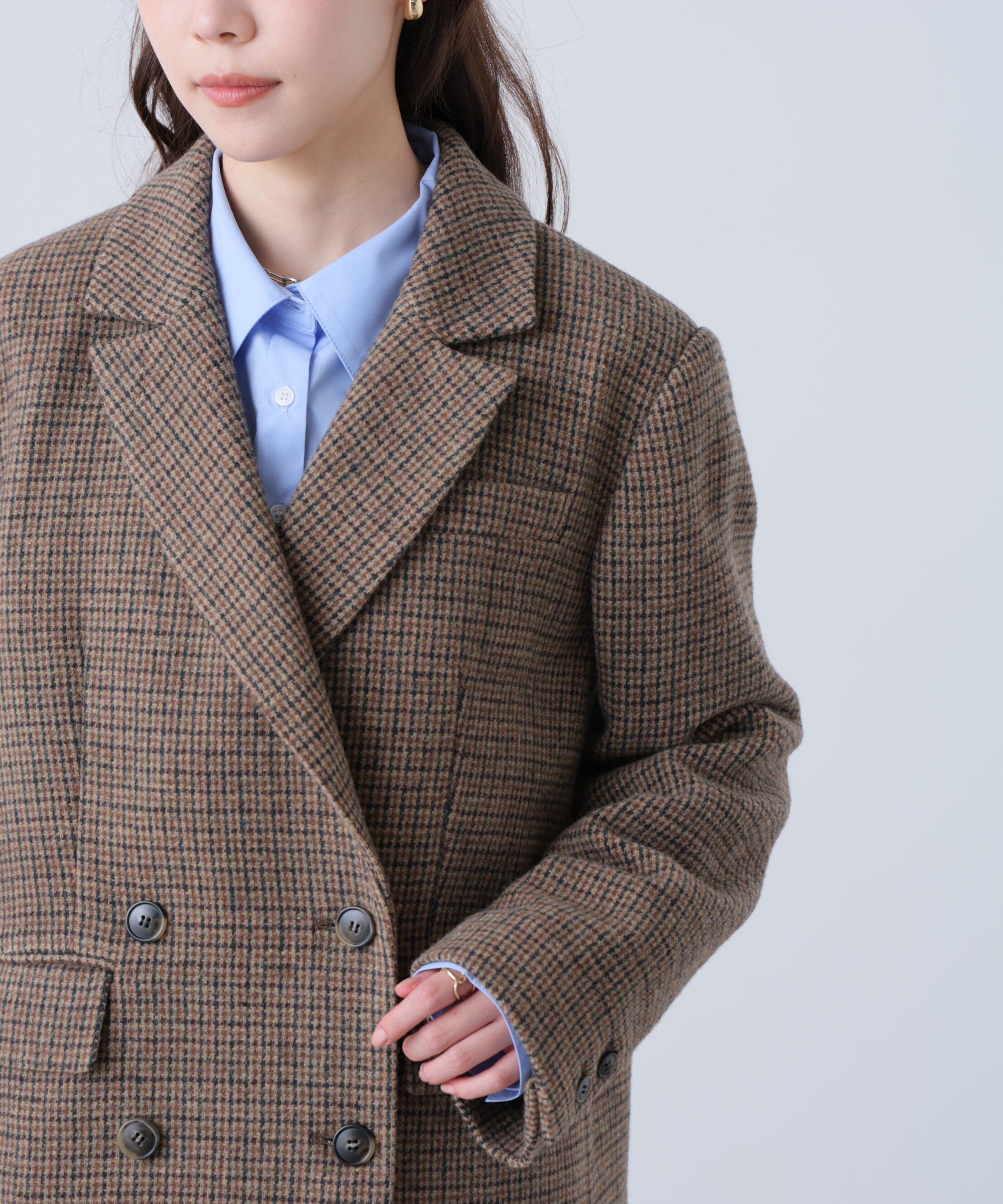  「ウール混ガンクラブダブルブレストジャケット」|その他|