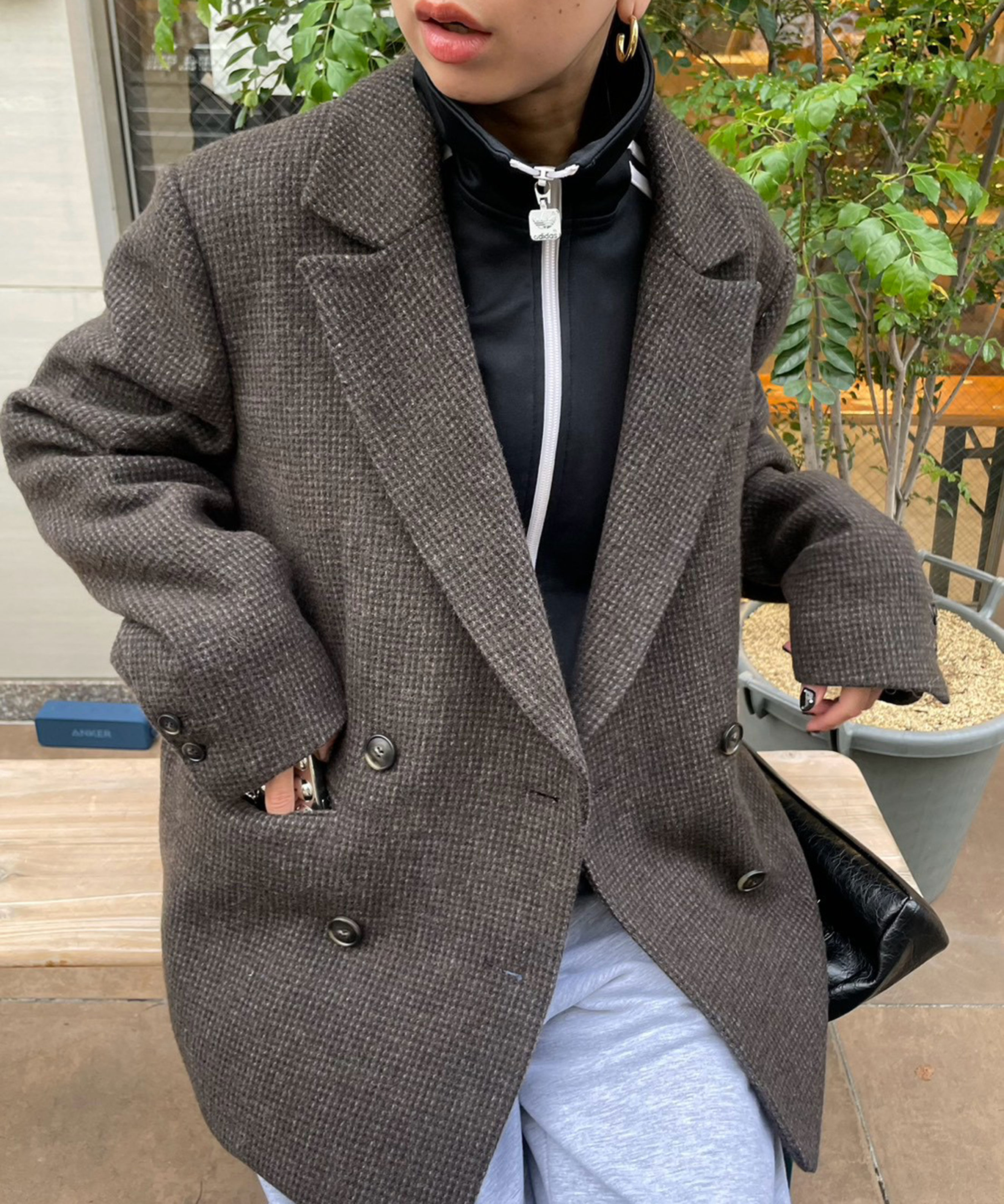  「ウール混ガンクラブダブルブレストジャケット」|その他|