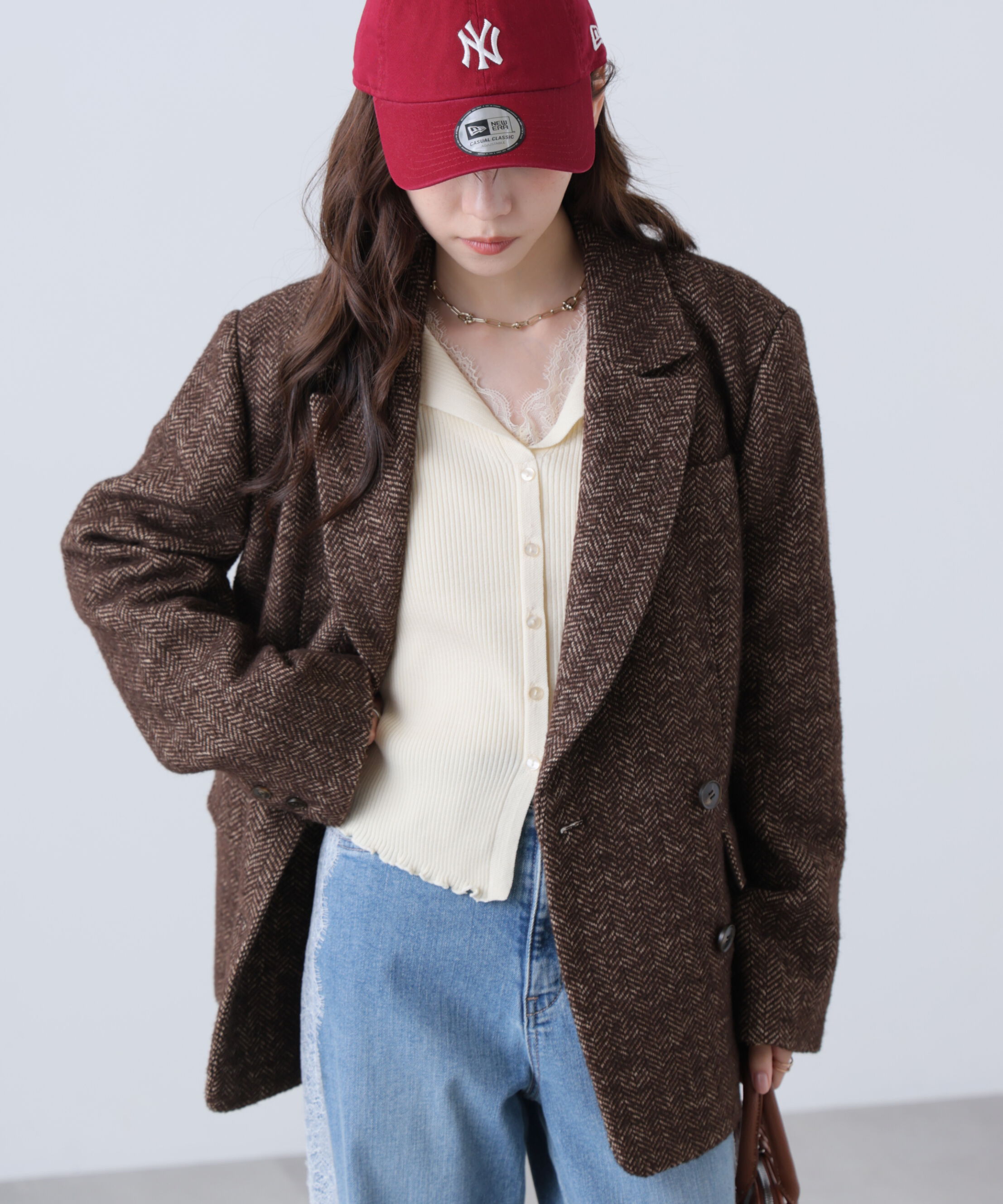  「ウール混ガンクラブダブルブレストジャケット」|その他|