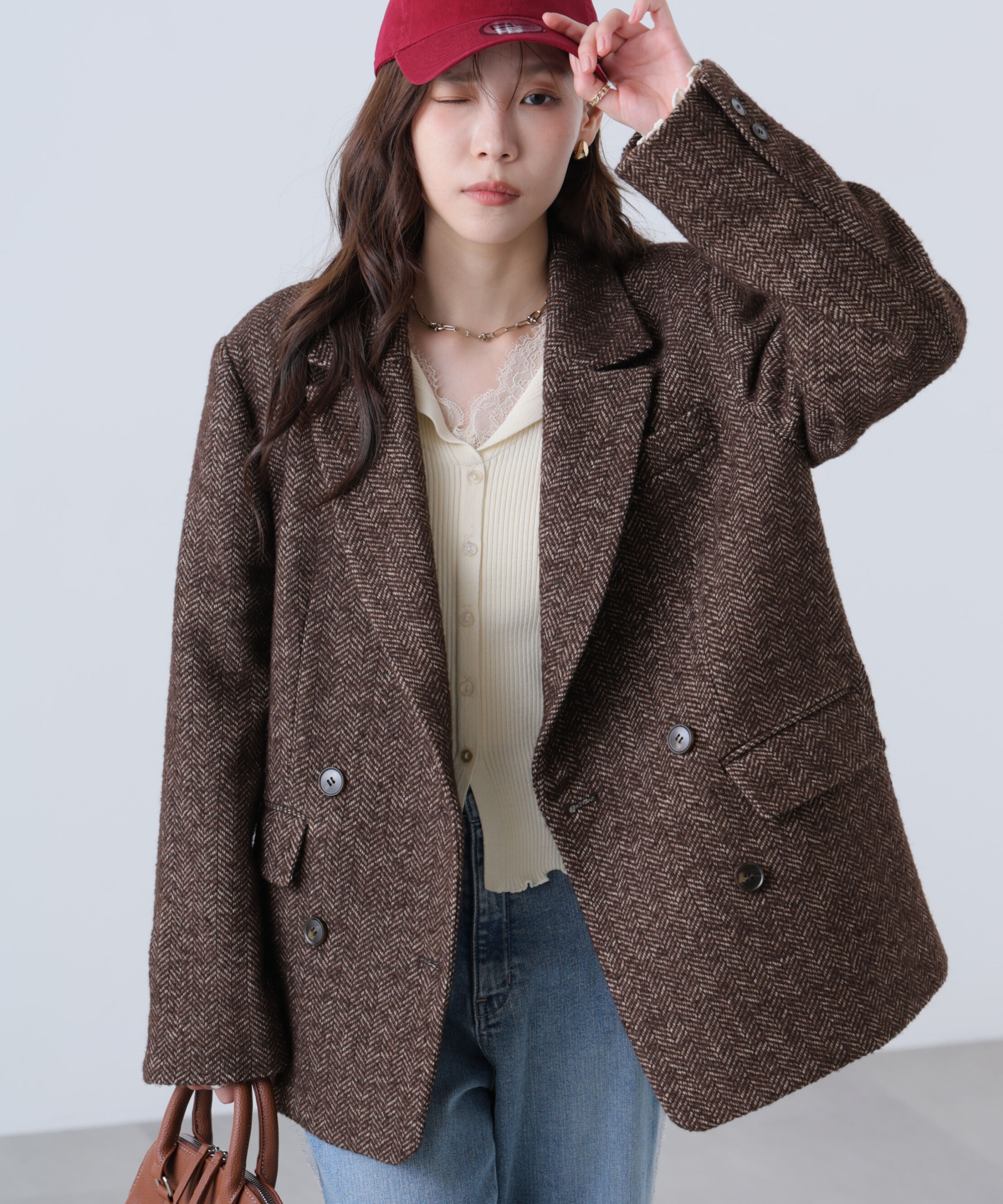  「ウール混ガンクラブダブルブレストジャケット」|その他|