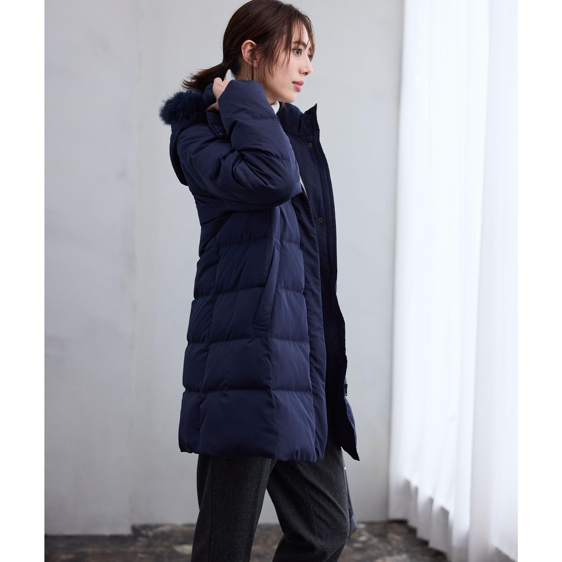 SHOO･LA･RUE「【セットアップ可／あったか／イージーケア／ぱちぱちしにくい】両面微起毛テーパードパンツ」|その他|