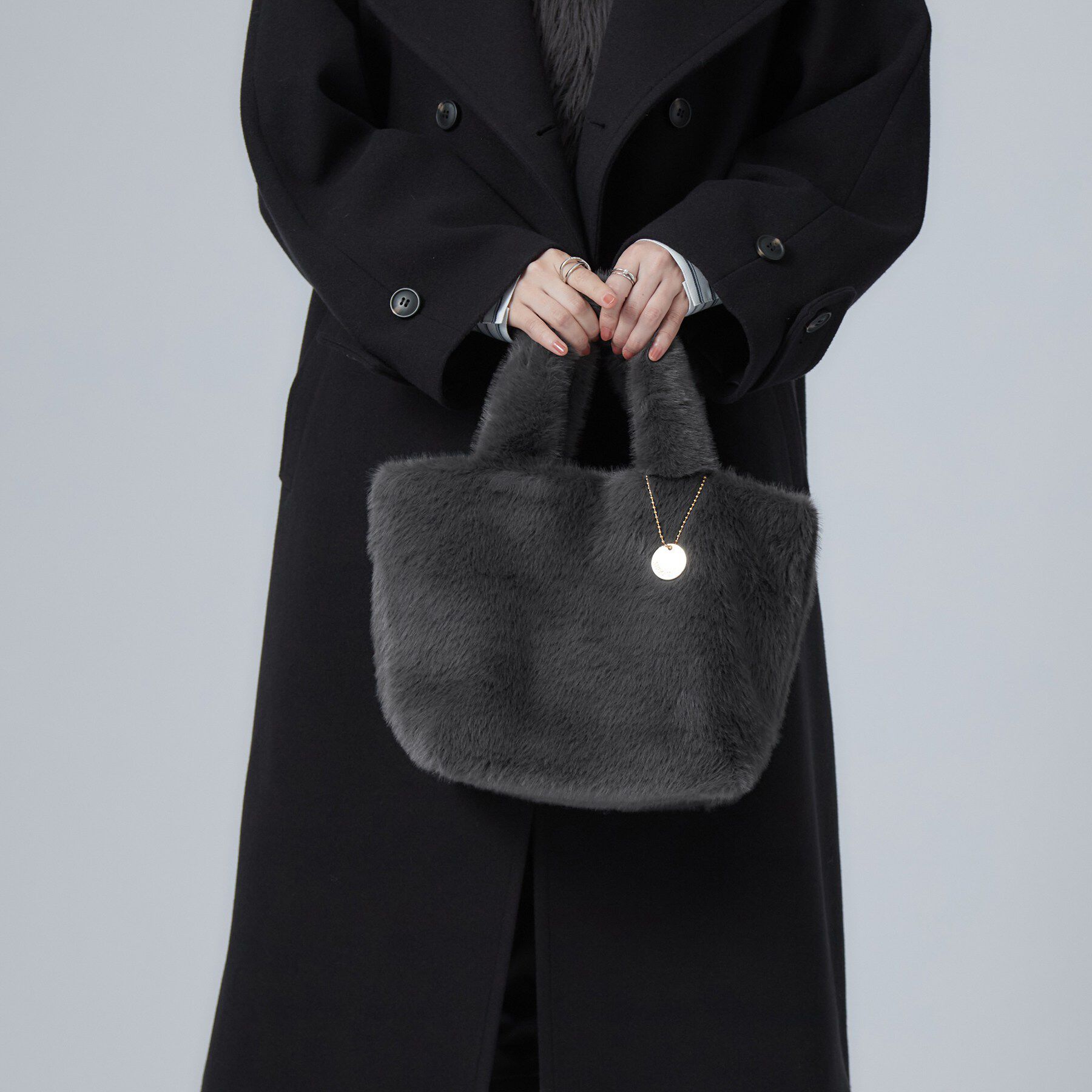 SHOO･LA･RUE「フェイクファーランチトートバッグ」|トートバッグ|