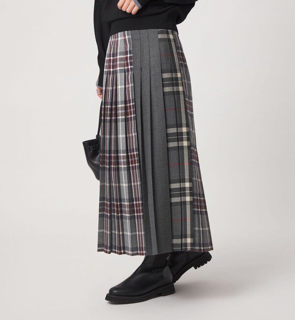 UNITED ARROWS green label relaxing「【別注】＜O'NEIL of DUBLIN＞Patch81 プリーツスカート」|フレア|