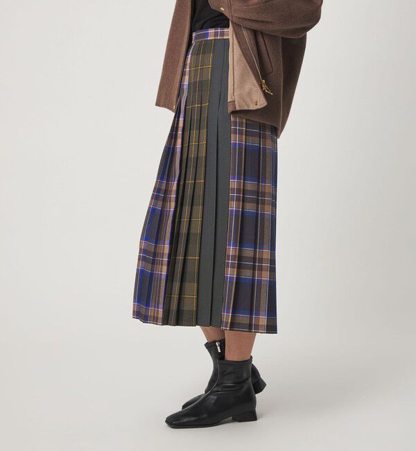 UNITED ARROWS green label relaxing「【別注】＜O'NEIL of DUBLIN＞Patch81 プリーツスカート」|フレア|