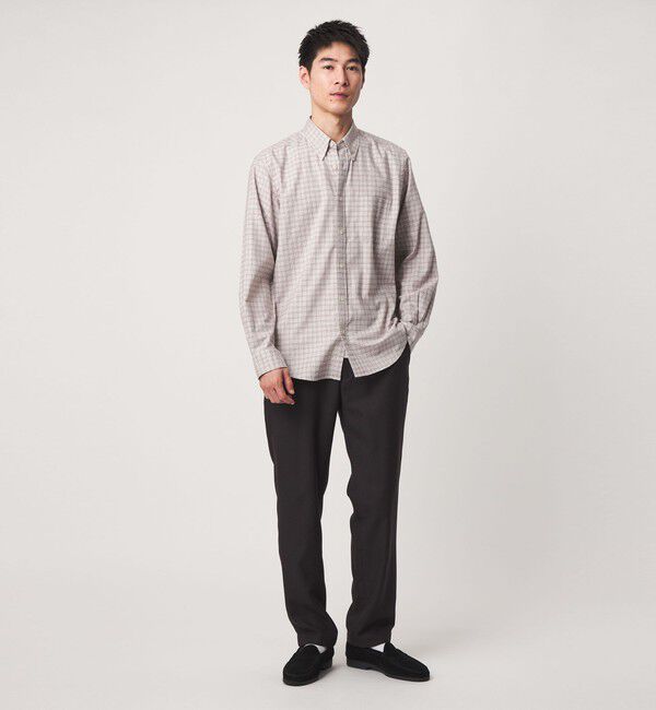 UNITED ARROWS green label relaxing「ナチュラルフィット ビエラチェック ボタンダウン 長袖 シャツ」|シャツ・ブラウス|