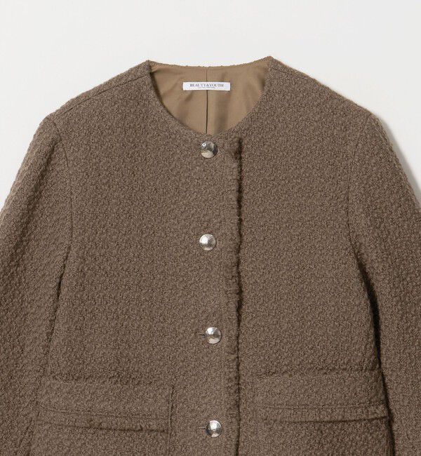 BEAUTY&YOUTH UNITED ARROWS「ツイード ノーカラー ジャケット」|ノーカラージャケット|