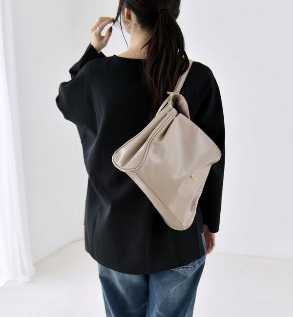 quaranciel「〈手洗い可能〉カットジョーゼット ハーフジップ クルーネック プルオーバー」|Tシャツ・カットソー|