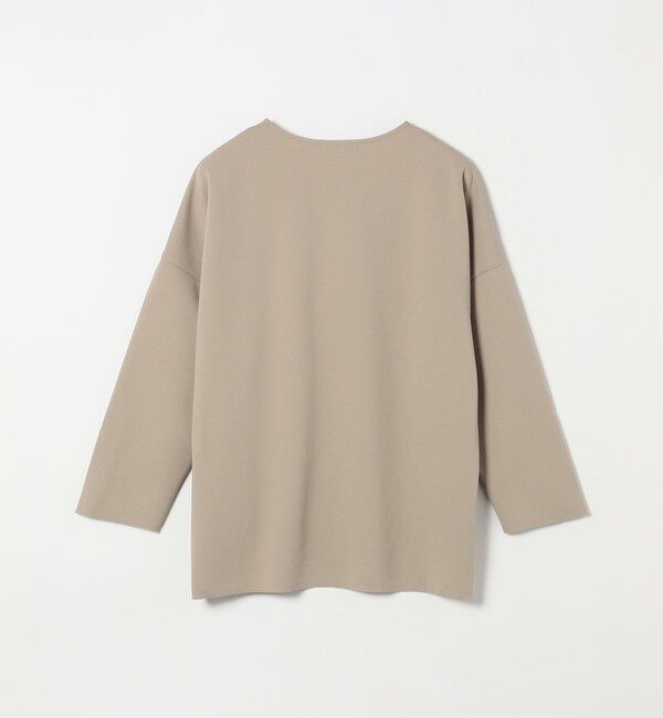 quaranciel「〈手洗い可能〉カットジョーゼット ハーフジップ クルーネック プルオーバー」|Tシャツ・カットソー|