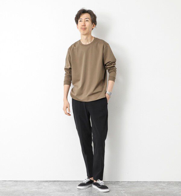 NOLLEY'S goodman「《ビジカジ対応》超長綿ハイゲージシルケット ポンチドレスCN ロンT 25AW」|Tシャツ・カットソー|