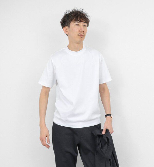 NOLLEY'S goodman「《ビジカジ対応》シルケットスムース クルーネックドレスTシャツ 26SS」|Tシャツ・カットソー|