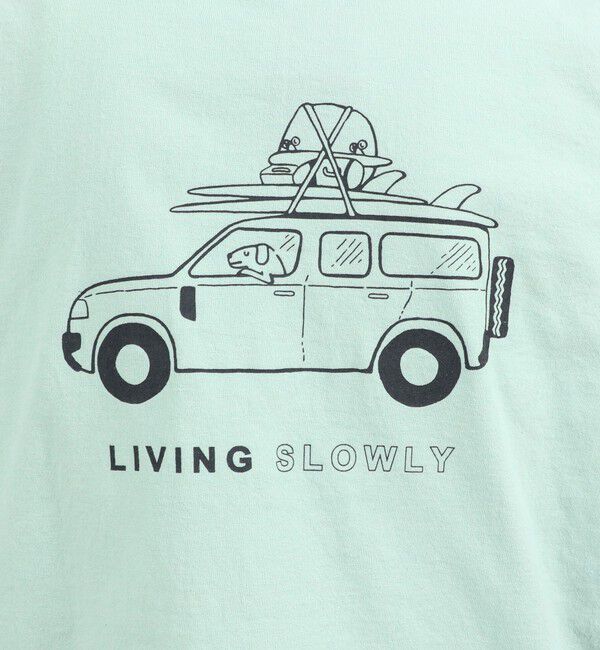 NOLLEY'S goodman「別注 SLOWLY WAGON バックプリントTシャツ 26SS」|Tシャツ・カットソー|