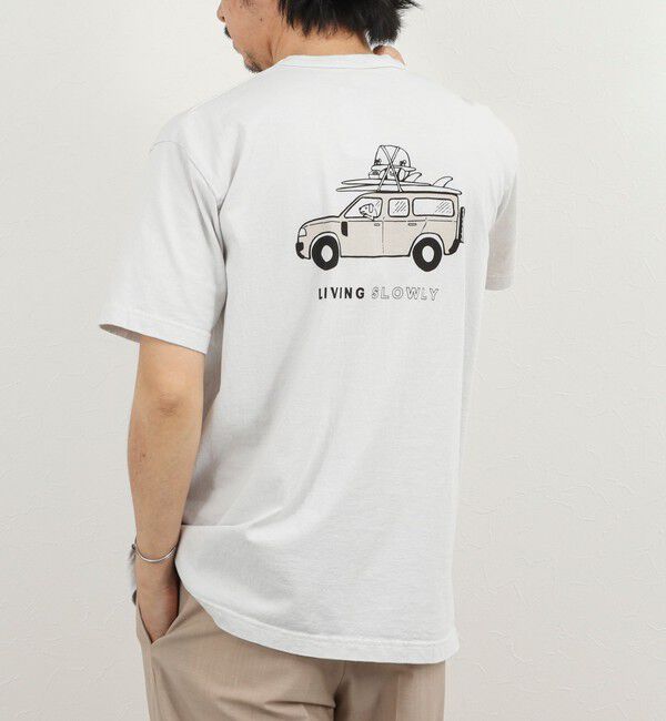 NOLLEY'S goodman「別注 SLOWLY WAGON バックプリントTシャツ 26SS」|Tシャツ・カットソー|