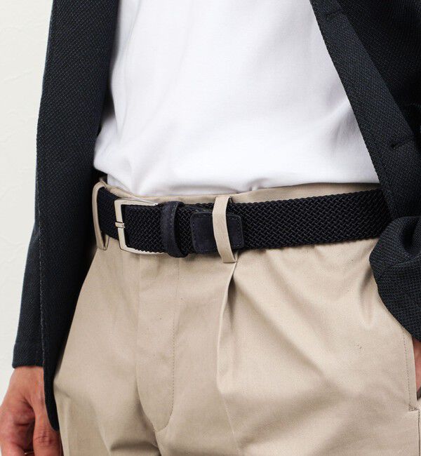 NOLLEY'S goodman「【Saddler's/サドラーズ】別注イントレチャート35mm幅」|ベルト|ネイビー