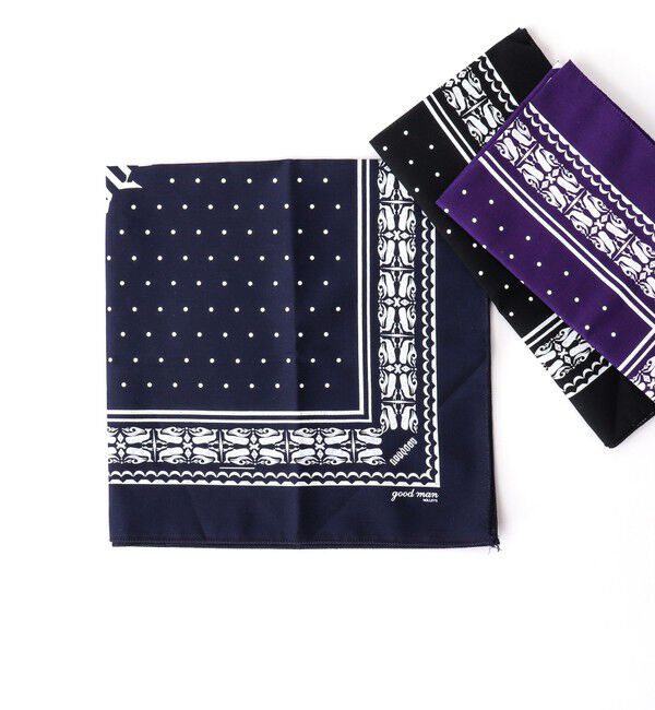 NOLLEY'S goodman「Ambigram goodman bandana」|ハンカチ|