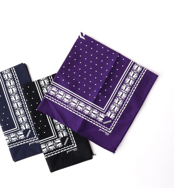 NOLLEY'S goodman「Ambigram goodman bandana」|ハンカチ|パープル系1