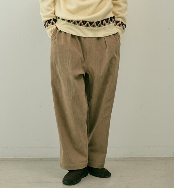 ORCIVAL「ORCIVAL | コーデュロイ ワイドイージーパンツ MEN」|チノ|BEIGE
