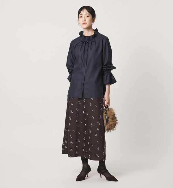 UNITED ARROWS「フリルカラー フレアスリーブ ブラウス」|シャツ・ブラウス|