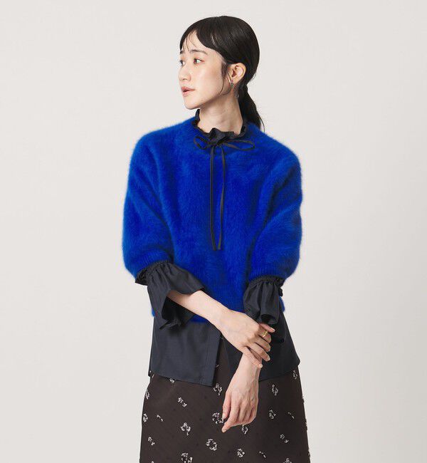 UNITED ARROWS「フリルカラー フレアスリーブ ブラウス」|シャツ・ブラウス|