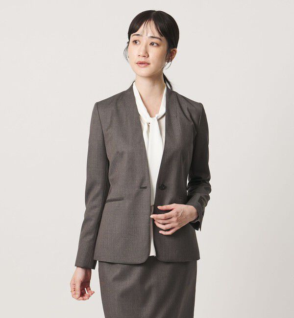 UNITED ARROWS「Vitale Barberis Canonico ノーラペル ジャケット」|ノーカラージャケット|