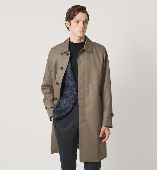 UNITED ARROWS「コットン/ポリエステル ギャバジン ステンカラーコート 撥水」|ステンカラーコート|