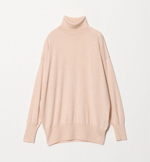 UNITED ARROWS「18G ウール タートルネック ニット ‐ウォッシャブル‐」|ニット・セーター|BEIGE