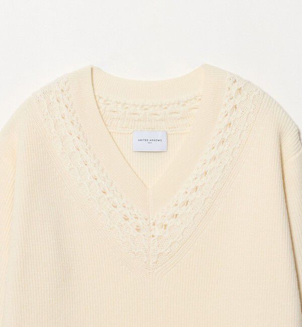 UNITED ARROWS「アゼ Vネック ニット ワンピース」|ワンピース|