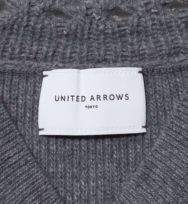 UNITED ARROWS「アゼ Vネック ニット ワンピース」|ワンピース|
