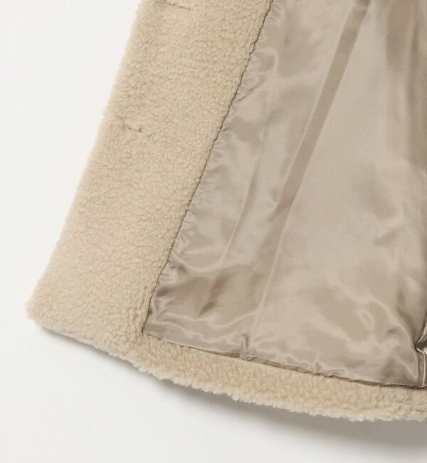 UNITED ARROWS「ボア ステンカラー ミドルコート」|ステンカラーコート|