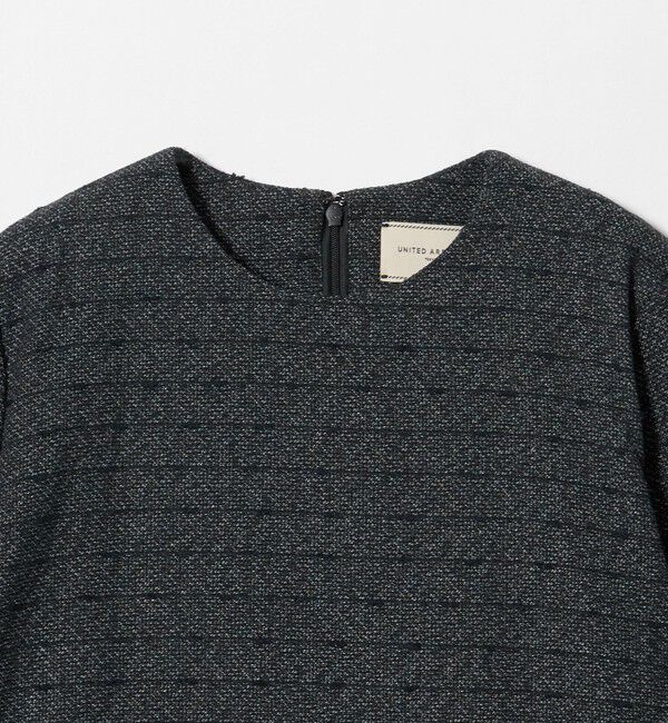 UNITED ARROWS「ツイードライク バック フレア ブラウス」|シャツ・ブラウス|