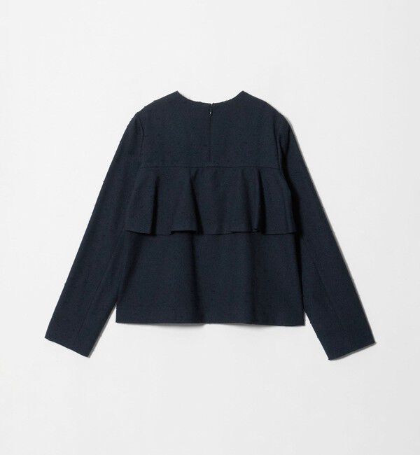UNITED ARROWS「ツイードライク バック フレア ブラウス」|シャツ・ブラウス|